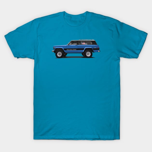 FSJ Beach Truck - Blue T-Shirt by NeuLivery